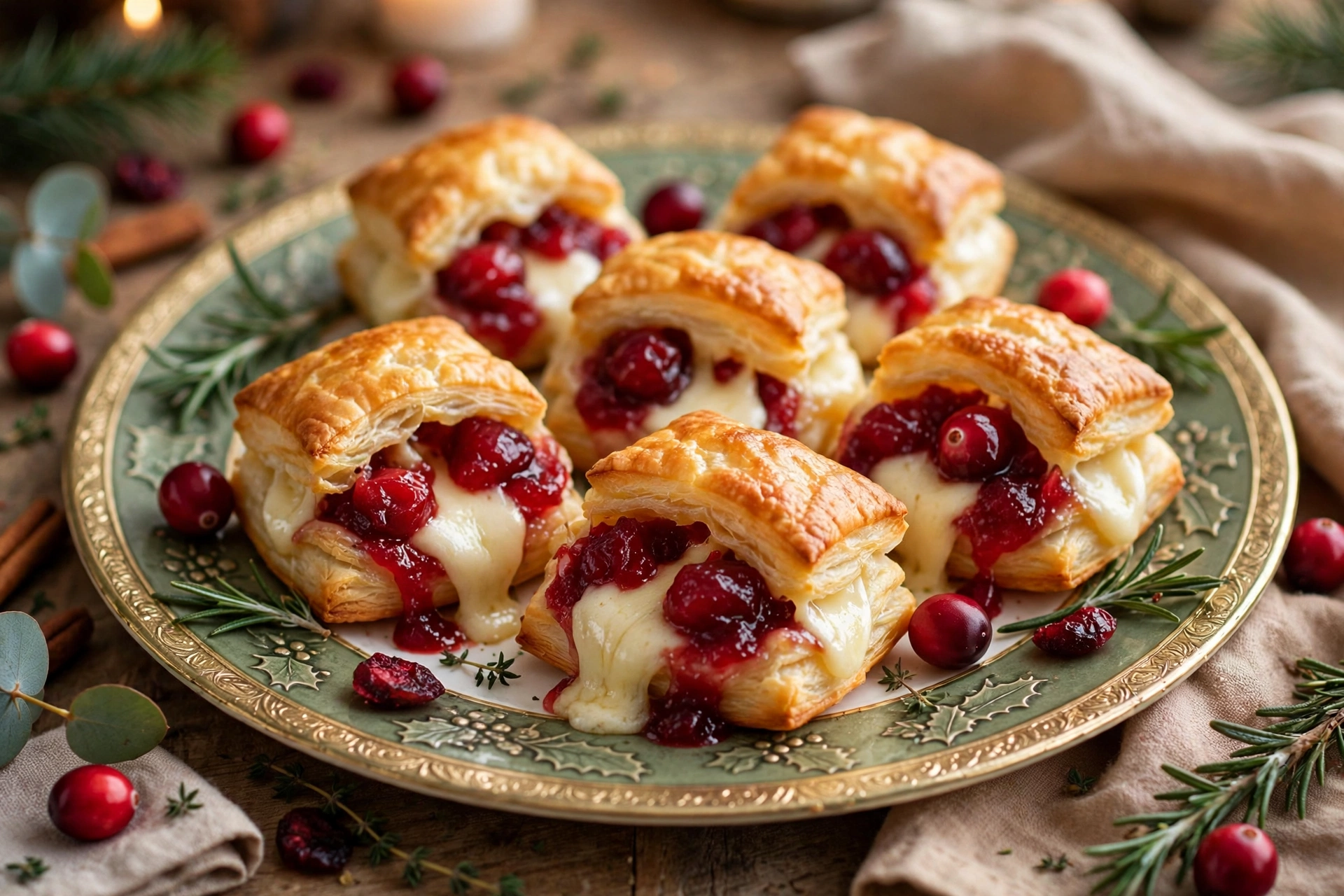 Air Fryer Cranberry Brie Bites