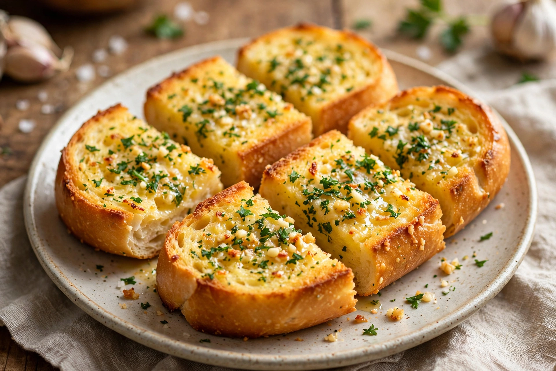 Air Fryer Garlic Bread