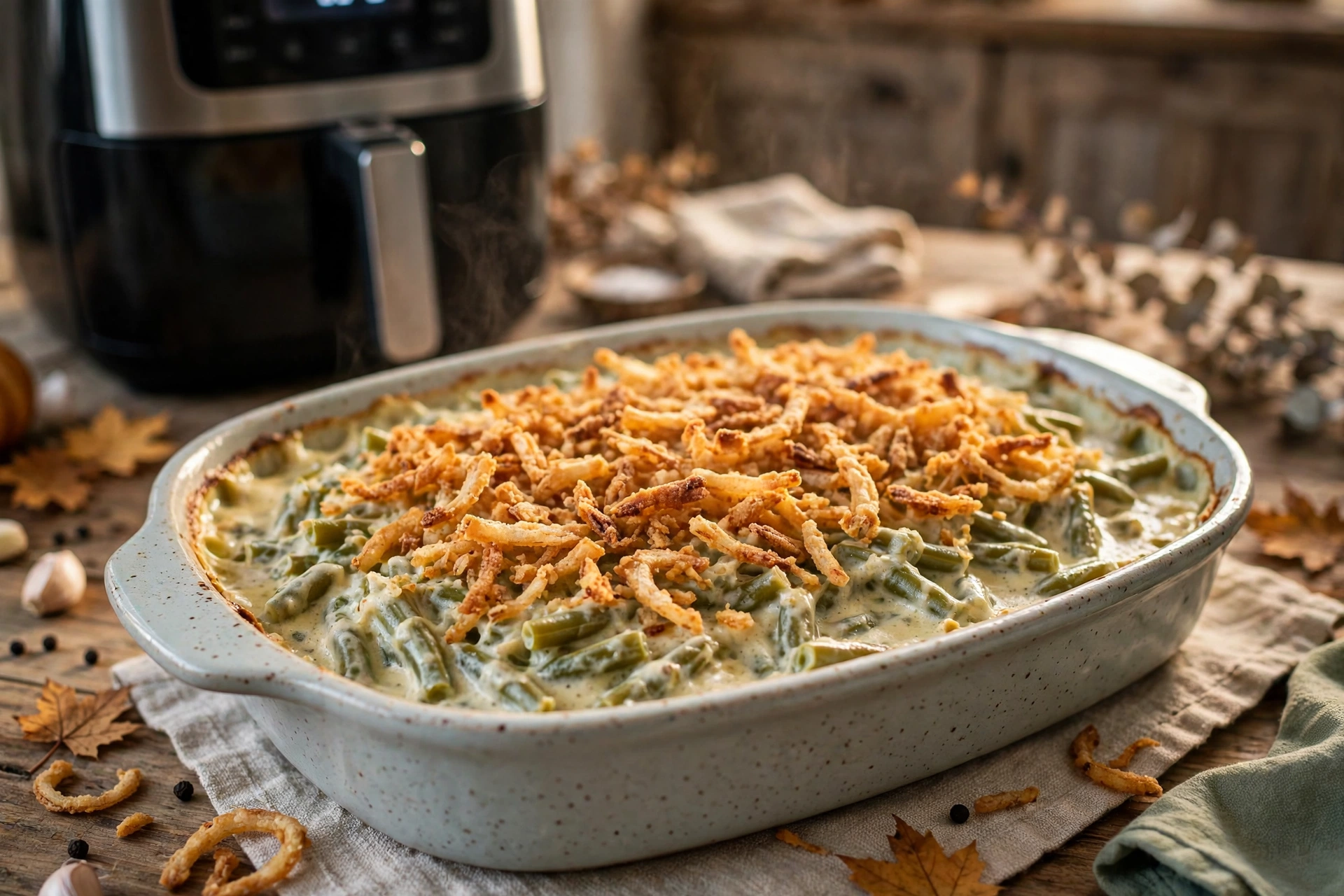 Air Fryer Green Bean Casserole